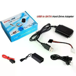 Adattatore ide sata convertitore con alimentatore hard disk Usb gestione pc 2.5