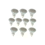 10x lampadine 80 led attacco GU10 6W illuminazione bianca interni casa ufficio