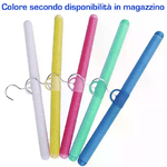 6x stampelle grucce gruccia alluminio abiti appendiabiti armadio spugna colore