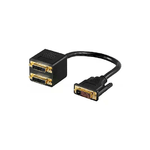 Cavo DVI maschio doppio DVI femmina video nero splitter sdoppiatore cavi TV PC