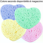 4x spugnette forma di cuore struccanti rimuovi trucco lavare viso donna sapone