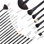 Kit astuccio + 24 pennelli professionali Make up pennello trucco ombretto brush