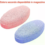 2x pietra pomice pedicure rimozione calli pulizia piedi saponetta celeste rosa