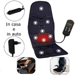 Cuscino da sedia massaggiante sedile auto ufficio casa relax stress riscaldante