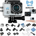 4K Action Camera CAM ultra HD 12MP Videocamera Fotocamera wifi waterproof Versione WIFI con moltissimi accessori e schermo 2"