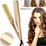 Piastra capelli 2 in 1 Onde ferro arricciacapelli professionale lisci lisciante