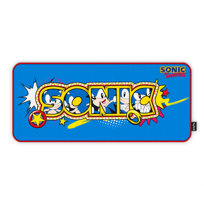 Energy-Sistem-Gaming-Mouse-Pad-ESG-Sonic-Classic-Tappetino-per-mouse-per-gioco-da-computer-Multicolore