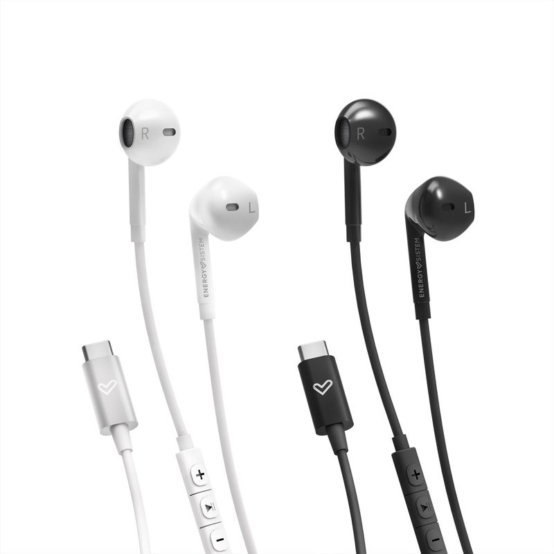 Energy-Sistem-Smart-2-Type-C-Cuffie-Cablato-In-ear-Musica-e-Chiamate-USB-tipo-C-Bianco