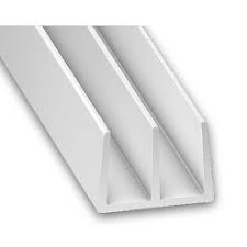 Profili in pvc bianco a doppia U mm 19x15 - da 1 mt.