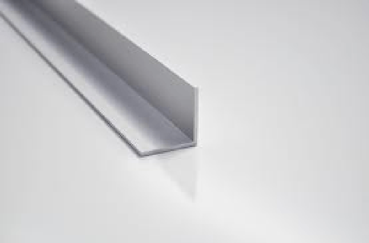 Profili in alluminio cromato brillante angolare a L mm 20x20x1 - da mt.1