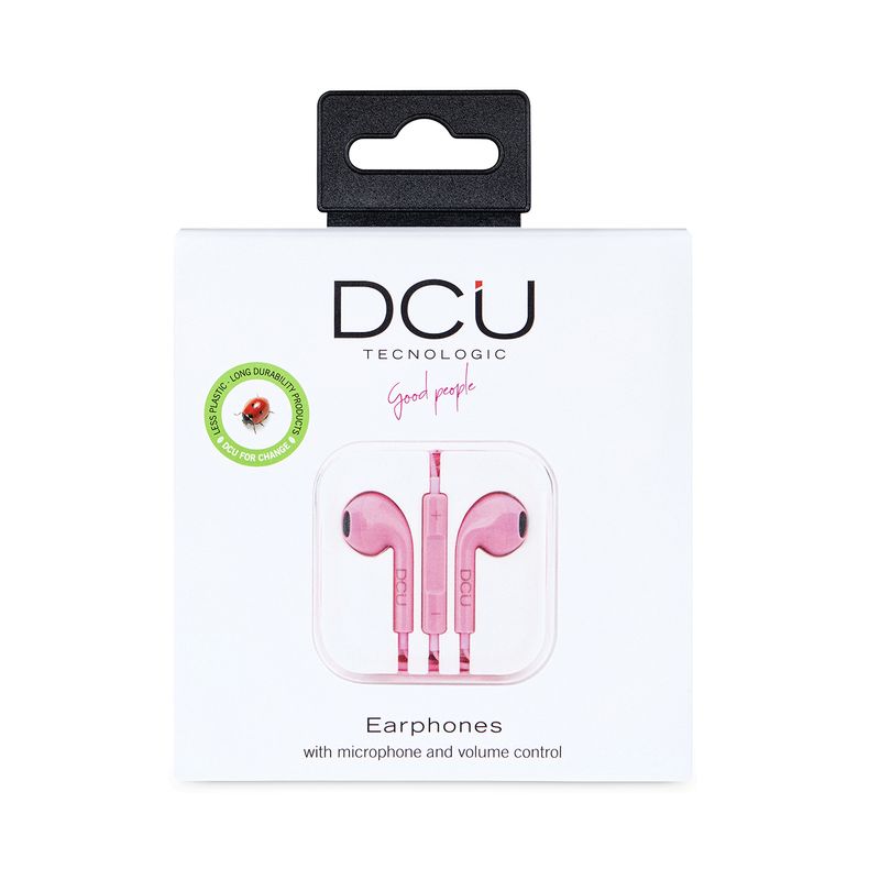 DCU-Advance-Tecnologic-34151002-cuffia-e-auricolare-Cuffie-Cablato-A-clip-Musica-e-Chiamate-Rosa