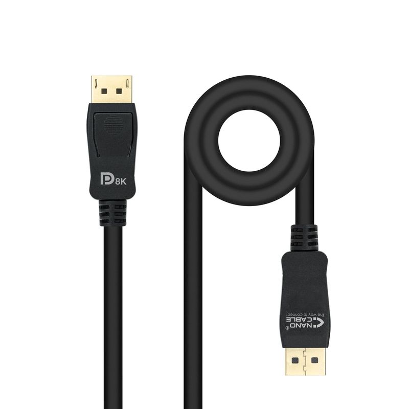 Nanocable-10.15.2502-cavo-DisplayPort-2-m-Nero