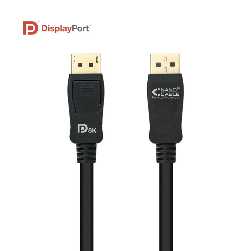 Nanocable-10.15.2502-cavo-DisplayPort-2-m-Nero