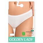 Golden Lady slip in cotone organico, Bianco Taglia 2s