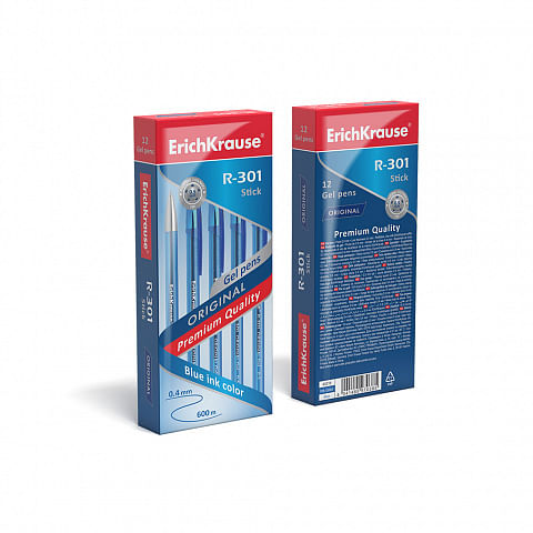 ErichKrause-R-301-Penna-in-gel-con-cappuccio-Blu-12-pz