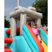 Happy Gonfiabile per Bambini Castello Medioevo 13in1 Scivolo Salterello Palline Giochi