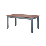 Tavolo Marrone Industrial 160x90 in Legno da Salotto Pranzo Moderno Rettangolare