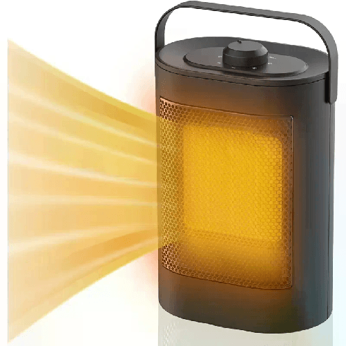 Stufetta elettrica da 900/1500W riscaldamento portatile basso consumo 23x16x12cm