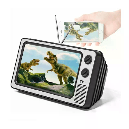 Schermo lente ingrandimento 12" per cellulare smartphone forma TV retrò telefono