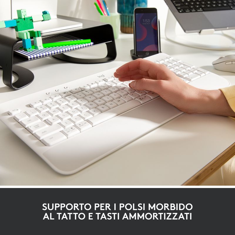 Logitech-Signature-K650-tastiera-Bluetooth-QWERTY-Italiano-Bianco