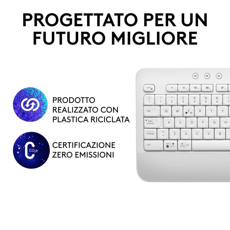 Logitech-Signature-K650-tastiera-Bluetooth-QWERTY-Italiano-Bianco