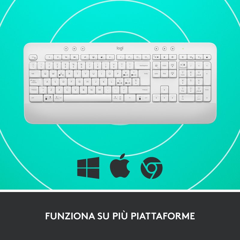 Logitech-Signature-K650-tastiera-Bluetooth-QWERTY-Italiano-Bianco