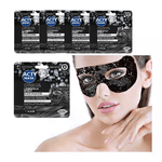 5x MASCHERA VISO CONTORNO OCCHI BLACK DIAMOND LIFTING IDRATANTE RIDUCE LE BORSE