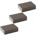 3x Spugne 2.5 Cm spugnette abrasive carta vetrata grana 60 superfici piane curve