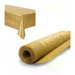 Rotolo Tovaglia in carta color oro damascata natale feste 5x1,18m copritavola