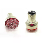 LAMPADE 12 LED LUCE ROSSA LAMPEGGIANTE BA15D FILAMENTO UNICO AUTO