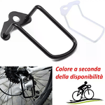 Gancio per protezione deragliatore trasmissione bici posteriore acciaio catena