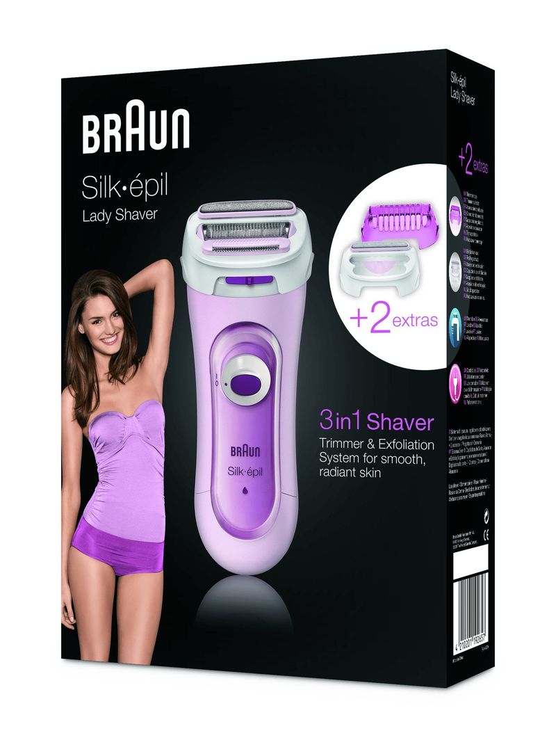 Braun-LS-5360-rasoio-da-donna-Rosa-Trimmer