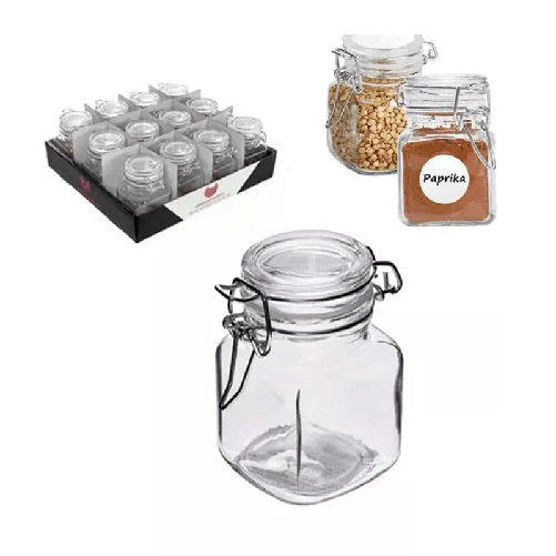 24 Barattoli in vetro per conserve vasetti 90ml con chiusura ermetica marmellata