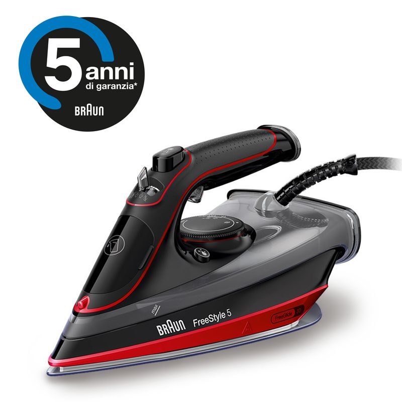 Braun-SI-5057-RD-Ferro-a-vapore-Ceramica-2700-W-Nero-Rosso
