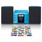 Lenco MC-013BU impianto stereo portatile Digitale 4 W FM Blu Riproduzione MP3