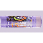 Vapa sacco nettezza urbana Lavanda 70 x 110 cm chiusura facile-  10 Sacchi per Cartone da 24 pezzi -