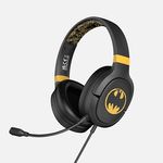 Oceania Trading OTL Technologies DC Comics Batman Pro G1 Cuffie Cablato A Padiglione Giocare Nero, Oro