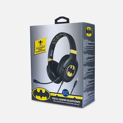 OTL-Technologies-DC-Comics-Batman-Pro-G1-Cuffie-Cablato-A-Padiglione-Giocare-Nero-Oro