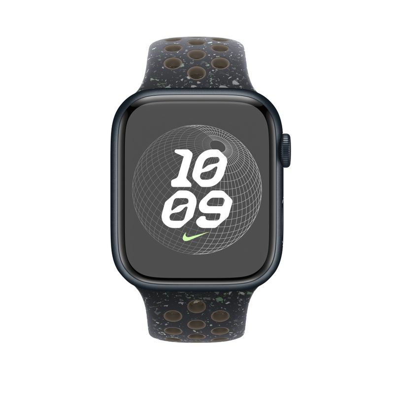 Apple-MUV33ZM-A-accessorio-indossabile-intelligente-Band-Nero-Alluminio-Fluoroelastomero