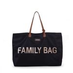 Childhome Family Bag Nursery Bag Nylon Nero, Marrone Donna Borsa a mano