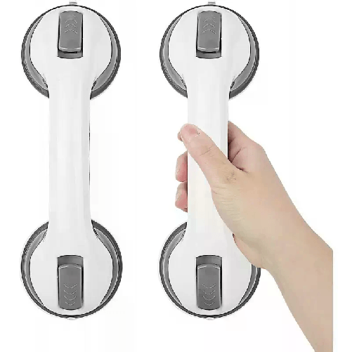 2x Maniglia sostegno di sicurezza ventosa bagno vasca doccia anziano antiscivolo