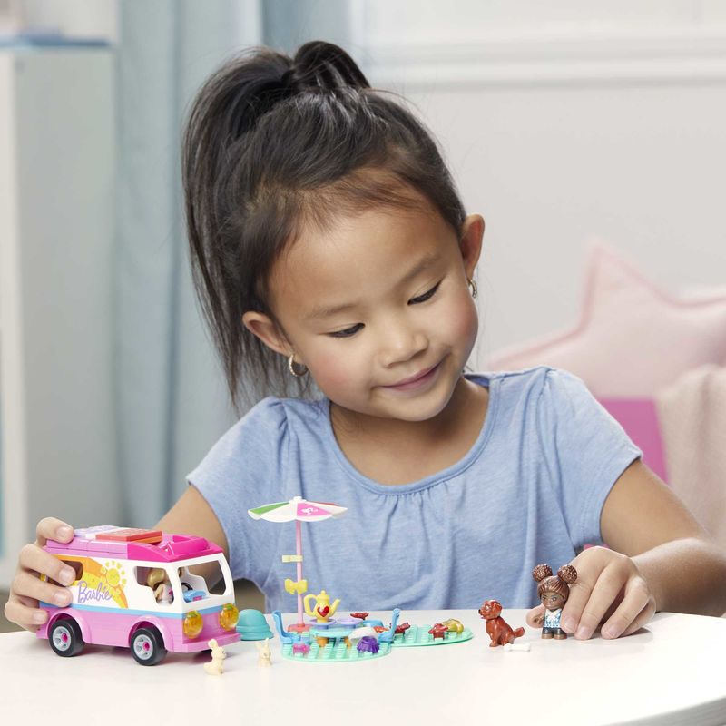 Mega-Construx-Barbie-Camper-dei-Sogni-Giocattolo-da-Costruzione-con-oltre-120-pezzi-per-Bambini-5--Anni