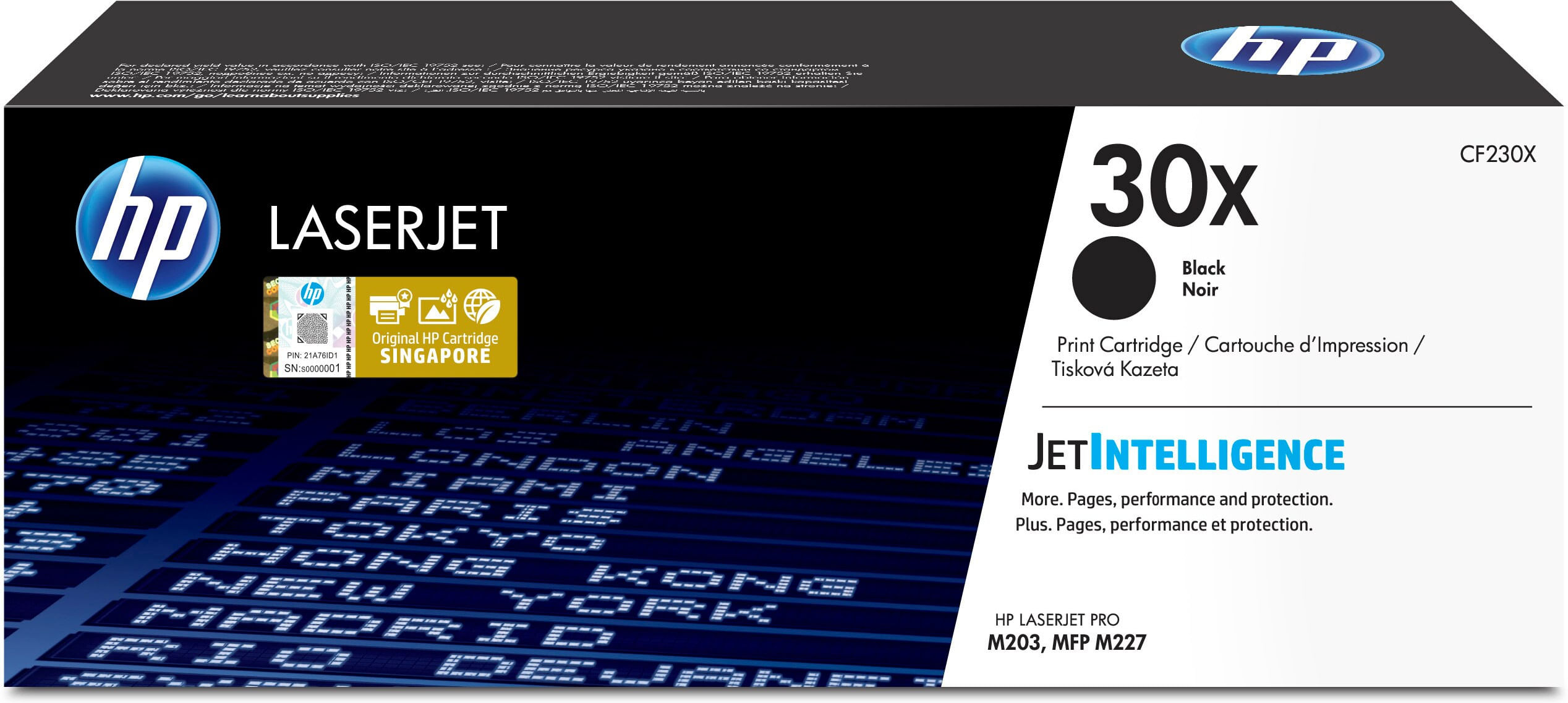HP Cartuccia toner nero originale ad alta capacità LaserJet 30X