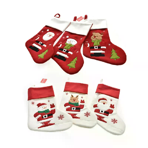 Calza befana 46 cm 2PZ natalizia epifania vuota decorazione natale da appendere