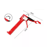 Pistola per Silicone Professionale Foracartucce Cartucce Sigillanti Manuale 32cm