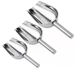 Set 3X Paletta per ghiaccio Kit Dosatore Multiuso Acciaio Alimenti Cucina Pala