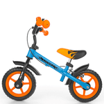 Bicicletta-Senza-Pedali-Con-Freno-Dragon-Arancio-Blu