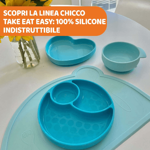 Chicco-Ciotola-in-Silicone-Con-Ventosa-per-Bebe-e-Bambini-Morbido-Piatto-Pappa-per-Alimenti-Semiliquidi-con-Maniglia-Ergonomica-Lavabile-in-Lavastoviglie-Adatto-per-il-Microonde---6--Mesi-Rosa