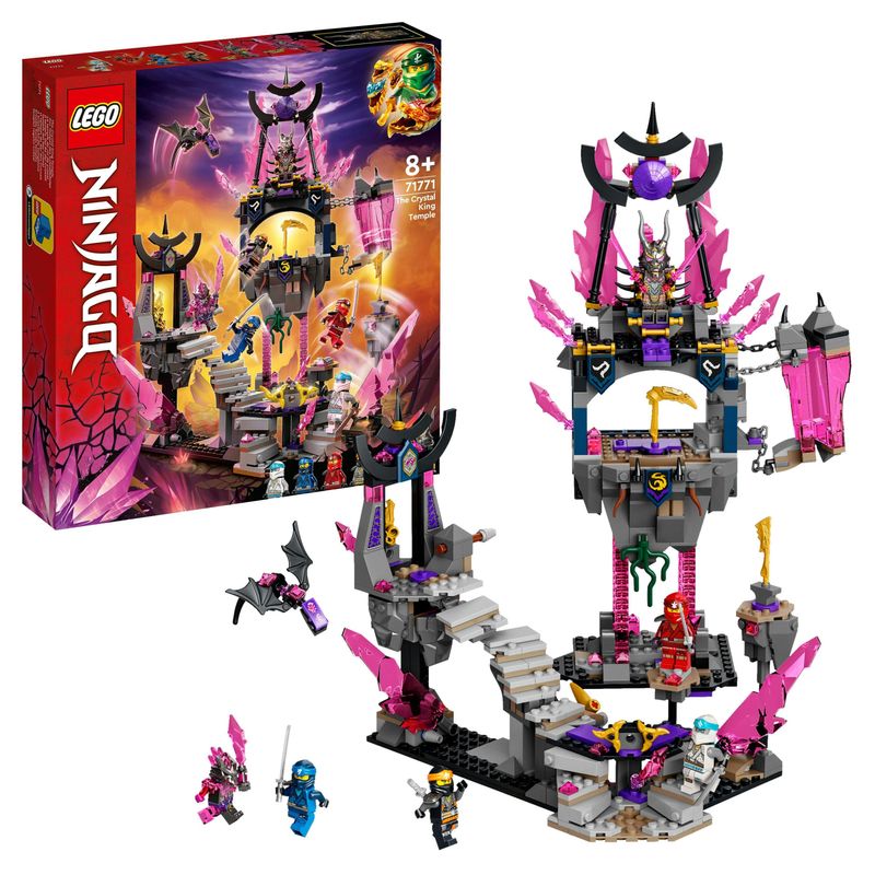 LEGO-Ninjago-71771-Il-Tempio-del-Re-dei-Cristalli-Set-Serie-TV-Crystallized-con-Minifigure-Giochi-per-Bambini-da-8-Anni