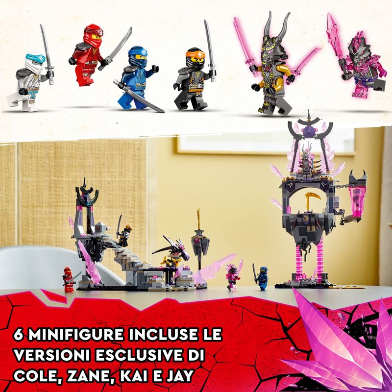 LEGO-Ninjago-71771-Il-Tempio-del-Re-dei-Cristalli-Set-Serie-TV-Crystallized-con-Minifigure-Giochi-per-Bambini-da-8-Anni